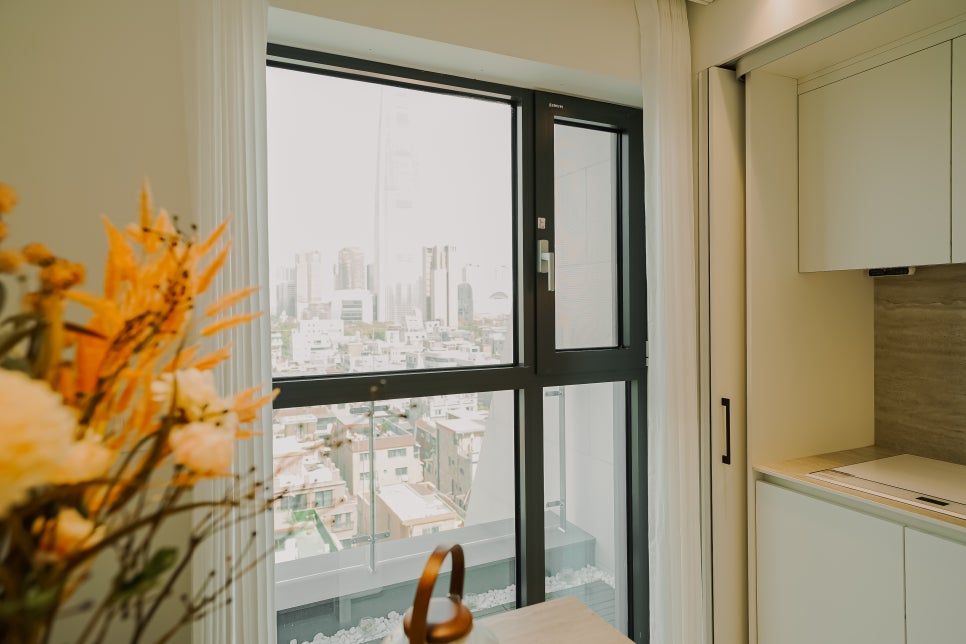 송파 신축 오피스텔 알루미늄 시스템창호 시공사례 _ 루프탑공간